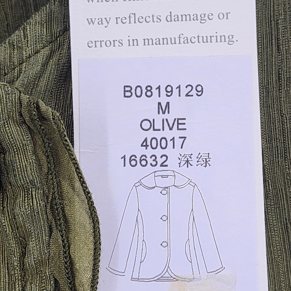 Kleen Women's Silk Linen Retro Button Front Jacket - M - Picture 10 of 10